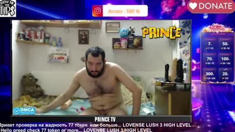 BISEXPRINCE777 online show from July 10, 6:54 pm