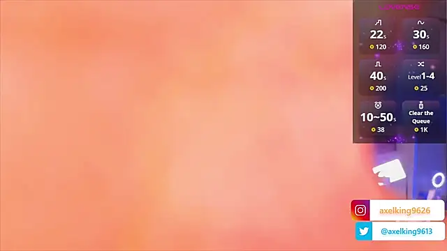 AxelKing1326 online show from April 13, 10:10 pm