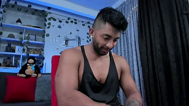 Couple muscle1 online show from September 8, 9:58 pm